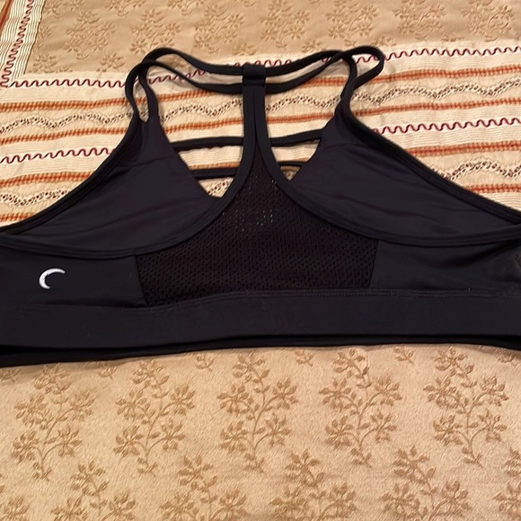 ZYIA Active sports bra, black, nylon/spandex blend, washable, XL - Picture 3 of 9